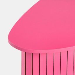 OHS Madison Ribbed Side Table - Hot Pink - thumbnail 5