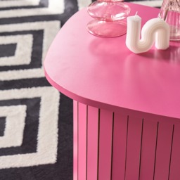 OHS Madison Ribbed Side Table - Hot Pink - thumbnail 2