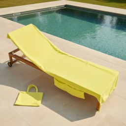 OHS Beach Towel in a Bag - Neon Yellow - thumbnail 2
