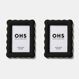 OHS 2 Pack Matte Velvet Photo Frames - Black - thumbnail 2