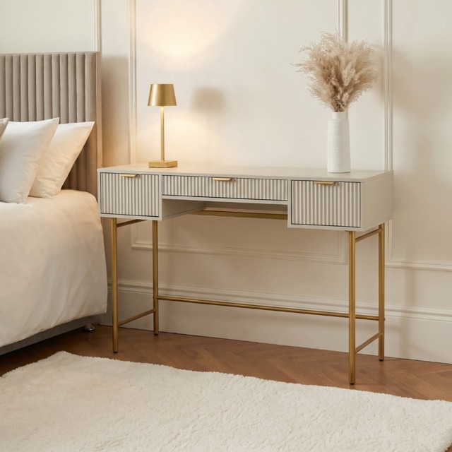 OHS Ribbed Dressing Table - Stone - image 1