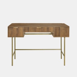 OHS Ribbed Dressing Table - Medium Wood - thumbnail 4