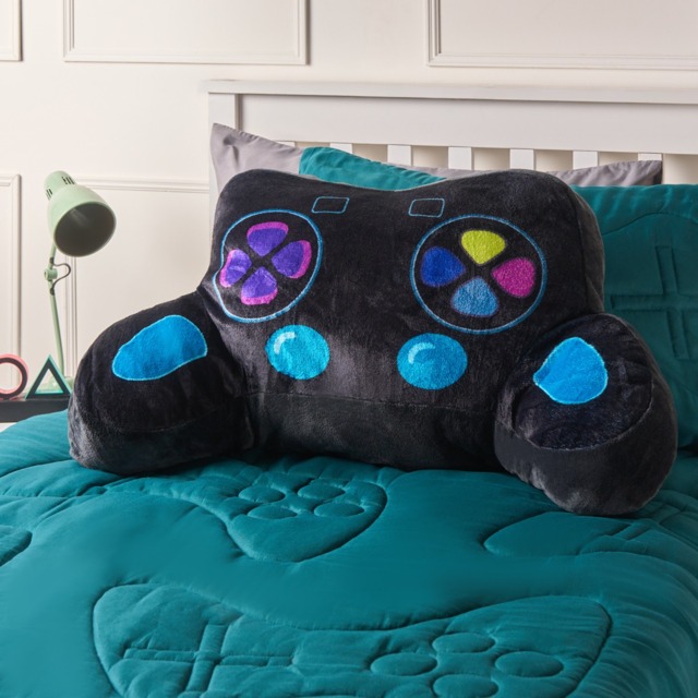 OHS Gaming Controller Cuddle Cushion - Black - image 1