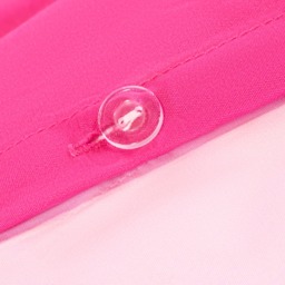 OHS Reversible Duvet Cover Set, Hot Pink/Pink - Single - thumbnail 4