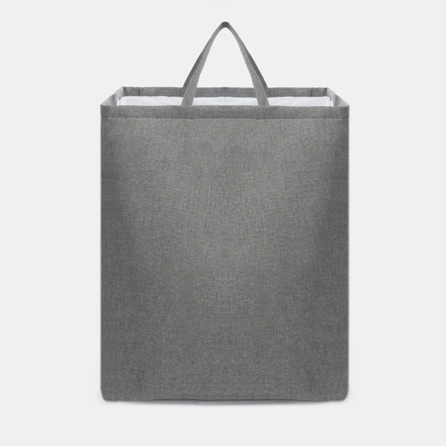 OHS Faux Linen Laundry Bag - Charcoal - image 1
