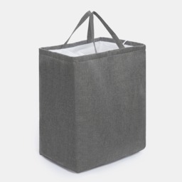 OHS Faux Linen Laundry Bag - Charcoal - thumbnail 2
