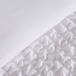 OHS Geometric Seersucker Duvet Set, White - Double - thumbnail 4
