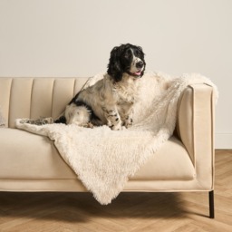 OHS Pet Calming Fluffy Throw - Cream - thumbnail 2