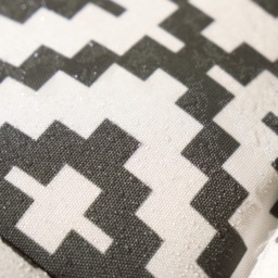 OHS 4 Pack Indoor/Outdoor Geometric Print Seat Pads, Grey/White - 40 x 40cm - thumbnail 4