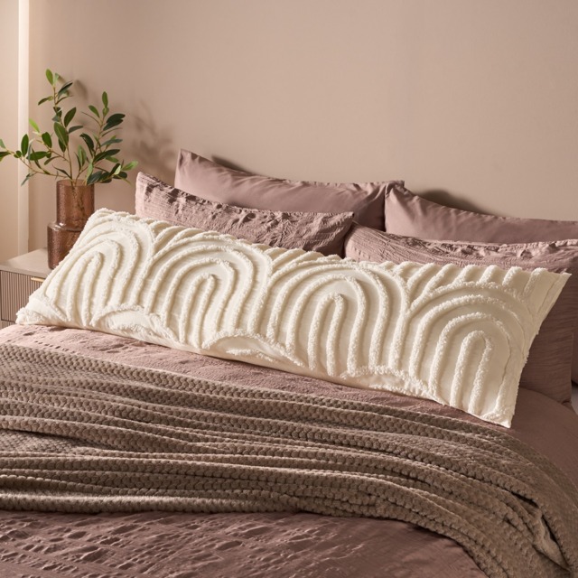 OHS Tufted Arches Bolster Pillow - Cream - image 1