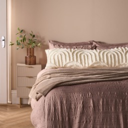 OHS Tufted Arches Bolster Pillow - Cream - thumbnail 2
