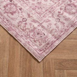 OHS Washable Vintage Printed Rug, Blush - 80 x 150 cm - thumbnail 4