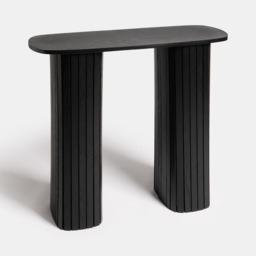 OHS Madison Ribbed Console Table - Black - thumbnail 3