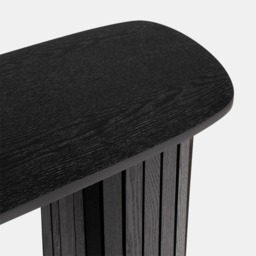 OHS Madison Ribbed Console Table - Black - thumbnail 4
