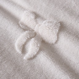 OHS Bows Tufted Teddy Fleece Duvet Cover Set, Ivory - Single - thumbnail 5