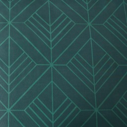 OHS Isaac Geometric Duvet Cover Set, Teal/Natural - King - thumbnail 5