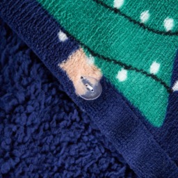 OHS Christmas Dino Fleece Duvet Set, Navy - Single - thumbnail 4