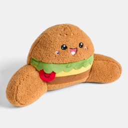 OHS Hammy The Hamburger Cuddle Cushion - Brown - thumbnail 3