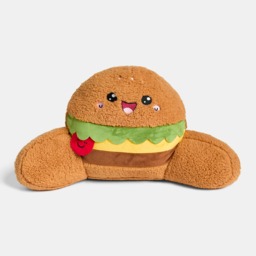 OHS Hammy The Hamburger Cuddle Cushion - Brown - thumbnail 2