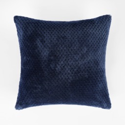 OHS 2 Pack Waffle Fleece Cushion Covers, Navy - 45 x 45cm - thumbnail 3