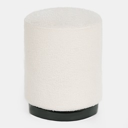 OHS Bouclé Black Band Stool - Cream - thumbnail 4