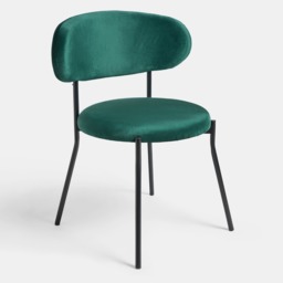 OHS Velvet Dining Chair - Forest Green - thumbnail 4