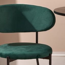 OHS Velvet Dining Chair - Forest Green - thumbnail 2