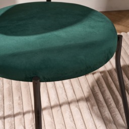 OHS Velvet Dining Chair - Forest Green - thumbnail 3