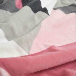 OHS Shapes Geo Print Sherpa Throw - Blush - thumbnail 4
