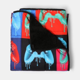 OHS Kids Neon Drip Gaming Weighted Blanket, Multi - 3kg - thumbnail 3
