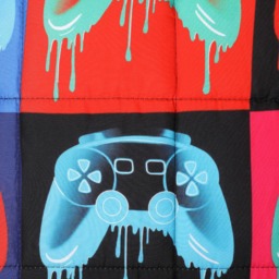 OHS Kids Neon Drip Gaming Weighted Blanket, Multi - 3kg - thumbnail 4