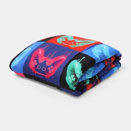 OHS Kids Neon Drip Gaming Weighted Blanket, Multi - 3kg - thumbnail 1