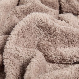 OHS Teddy Fleece Throw, Mink - 200 x 240cm - thumbnail 3