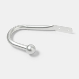 OHS 2 Pack Curtain Rod Tie Backs - Silver - thumbnail 3