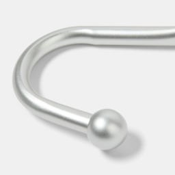 OHS 2 Pack Curtain Rod Tie Backs - Silver - thumbnail 4