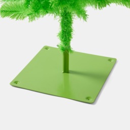 OHS Artificial Novelty Tilted Christmas Tree, Green - 6ft - thumbnail 2