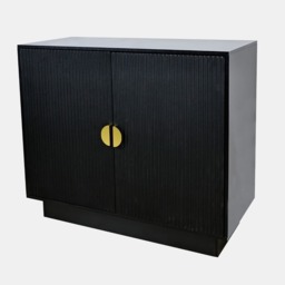 OHS Small Ribbed Sideboard - Black - thumbnail 4