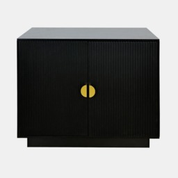 OHS Small Ribbed Sideboard - Black - thumbnail 2