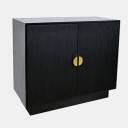 OHS Small Ribbed Sideboard - Black - thumbnail 3