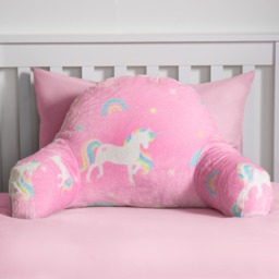 OHS Kids Unicorn Fleece Cuddle Cushion - Pink - thumbnail 2