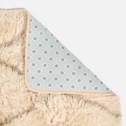 OHS Printed Fluffy Simple Geometric Rug, Natural - 160 x 230cm - thumbnail 5