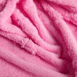 OHS Tufted Bow Teddy Fleece Throw, Blush - 180 x 200cm - thumbnail 5
