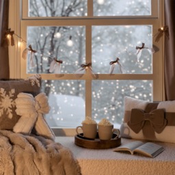 OHS 10 Pack LED Bow String Lights - Natural