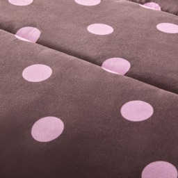 OHS Polka Dot 10.5 Tog Reversible Coverless Set, Brown/Pink - Double - thumbnail 3
