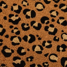 OHS Leopard Printed Runner Coir Mat - Monochrome - thumbnail 5