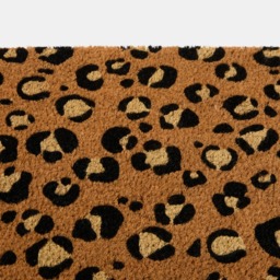 OHS Leopard Printed Runner Coir Mat - Monochrome - thumbnail 4