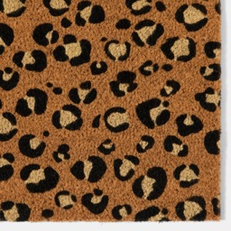 OHS Leopard Printed Runner Coir Mat - Monochrome - thumbnail 3