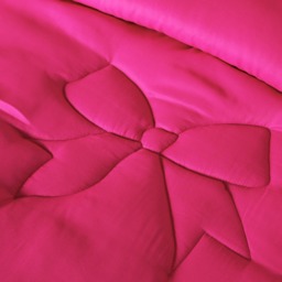 OHS Bows Quilted Coverless 7.5 Tog Duvet Set, Hot Pink - Single - thumbnail 3