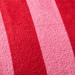 OHS Stripe Print Ultra Soft Throw - Pink/Red - thumbnail 4