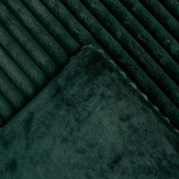 OHS Faux Fur Thick Ribbed Throw, Green - 150 x 200cm - thumbnail 4